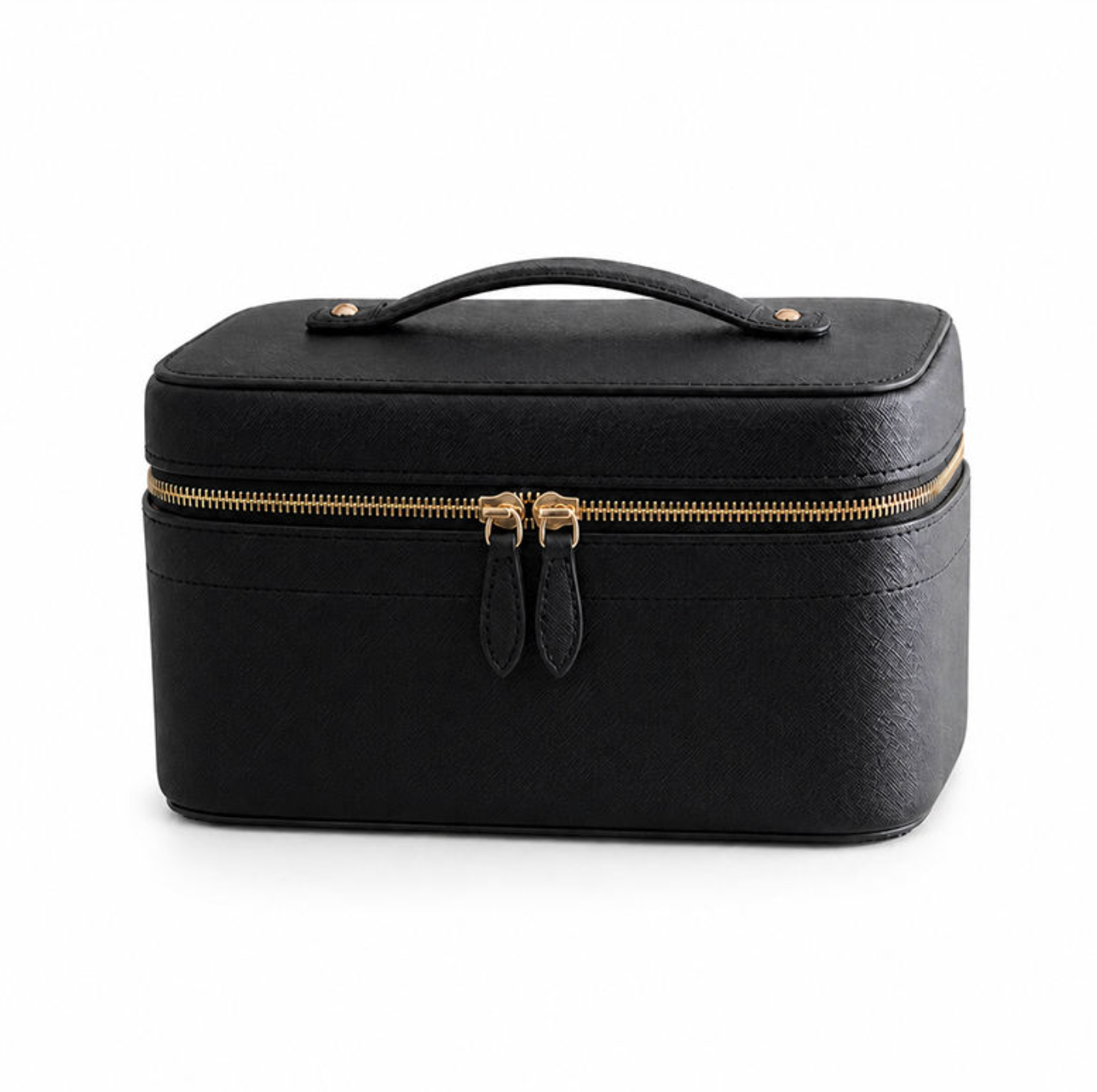 LuxeVoyage™ PU Leather Makeup Organizer