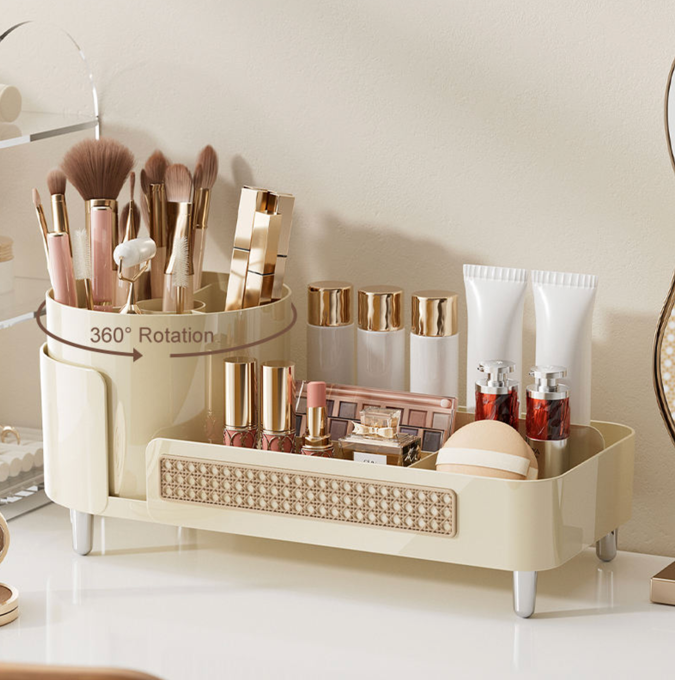 Elegant Clear Cosmetic & Makeup Organizer
