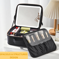 Luxe PU Leather Makeup & Cosmetic Organizer Bag
