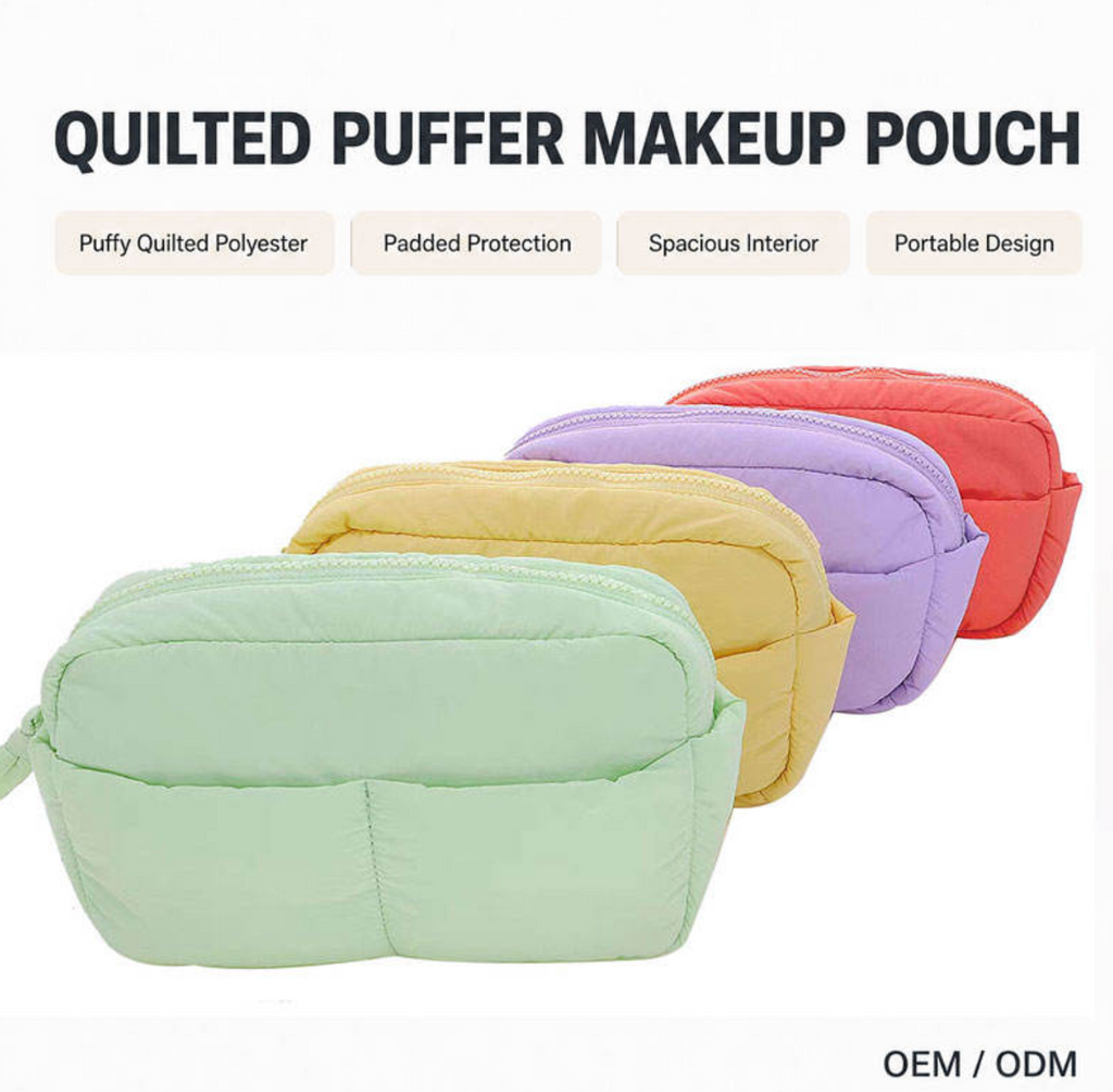 Mini Quilted Luxe Cosmetic Pouch
