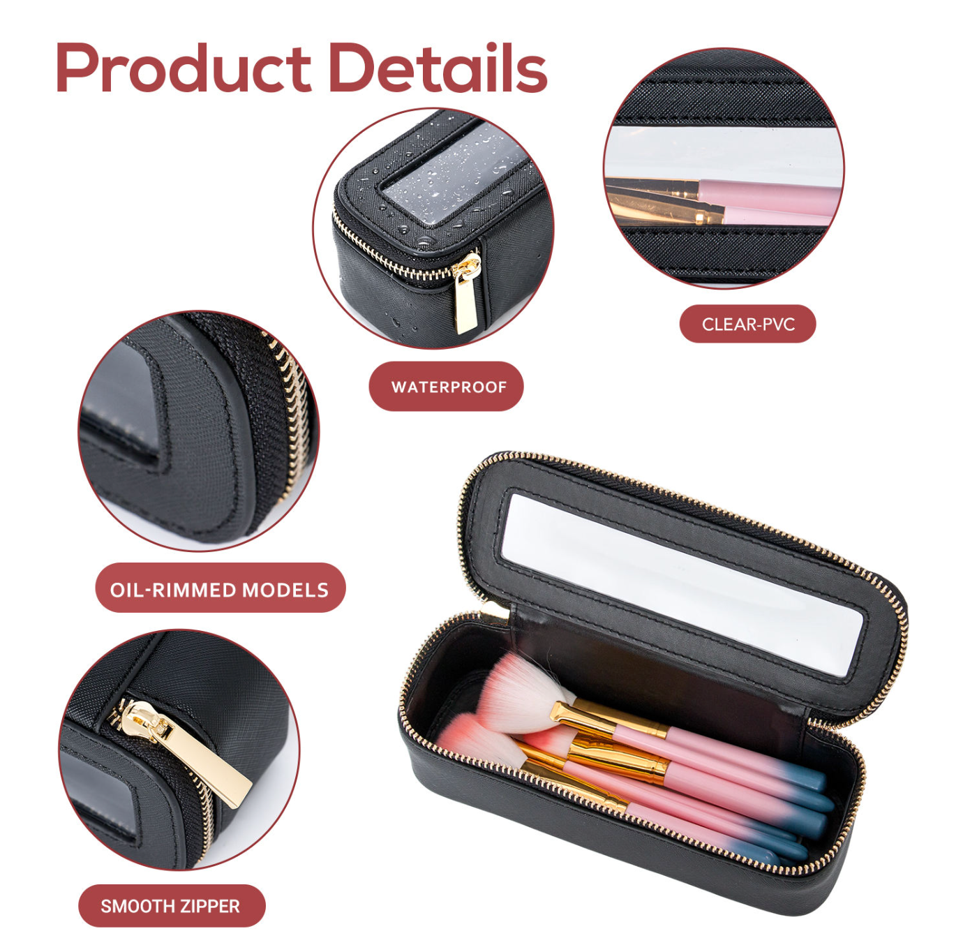 Luxe Professional PU Leather Makeup Organizer Case