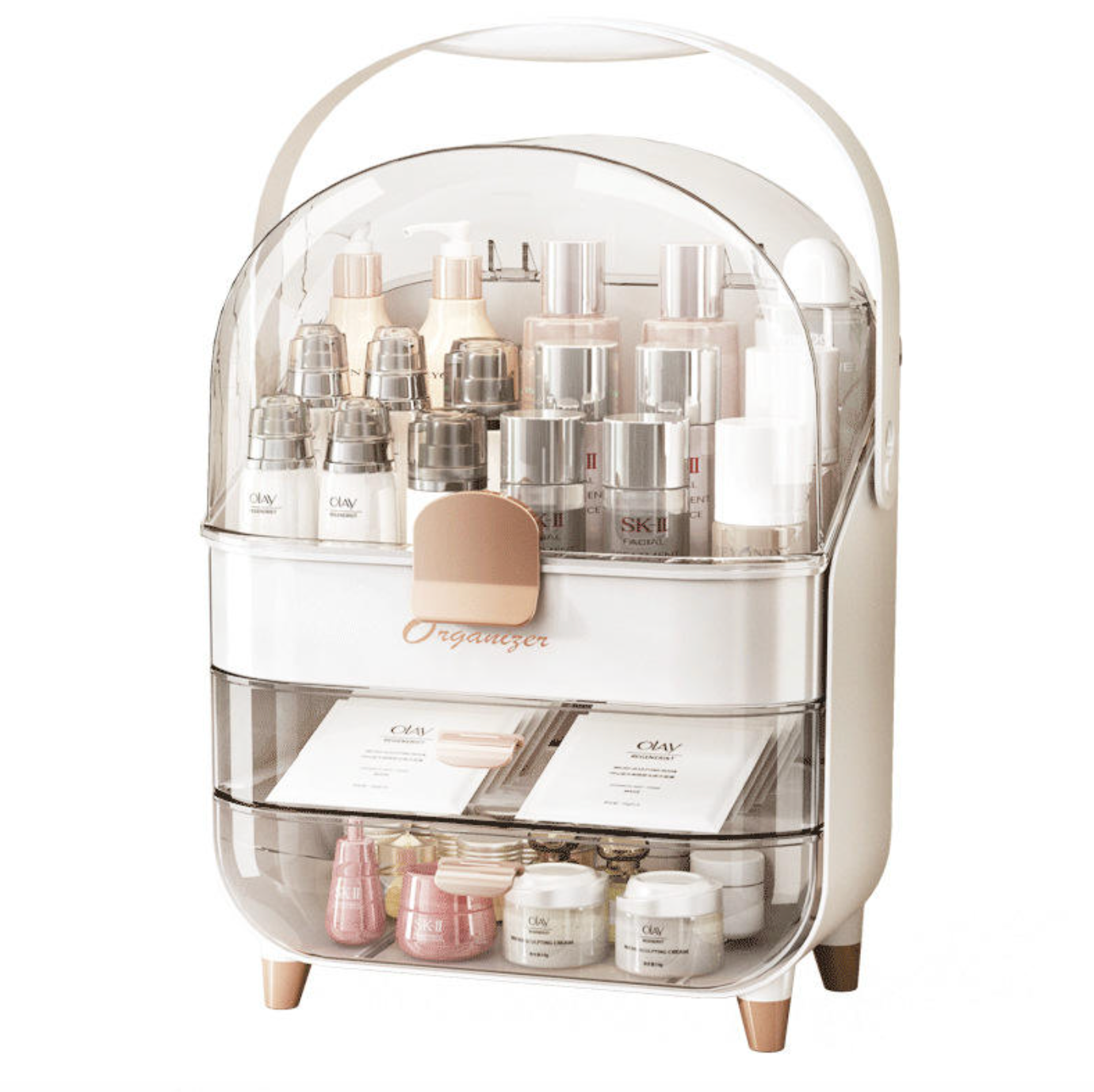 Luxe Multifunctional Desktop Makeup Organizer